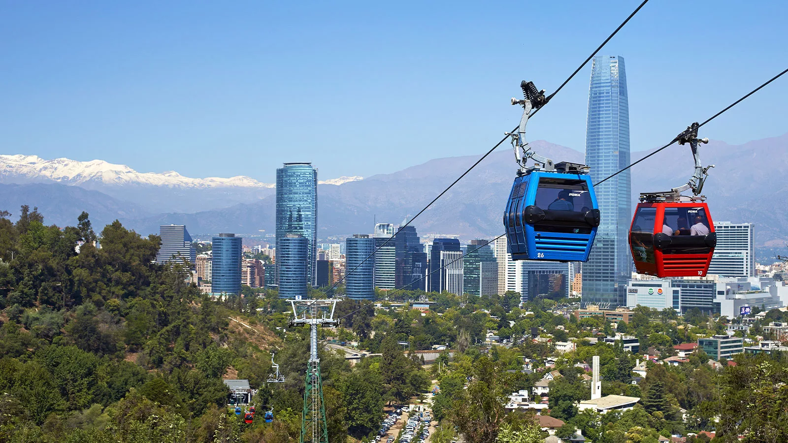 Teleférico de Santiago no Cerro San Cristóbal