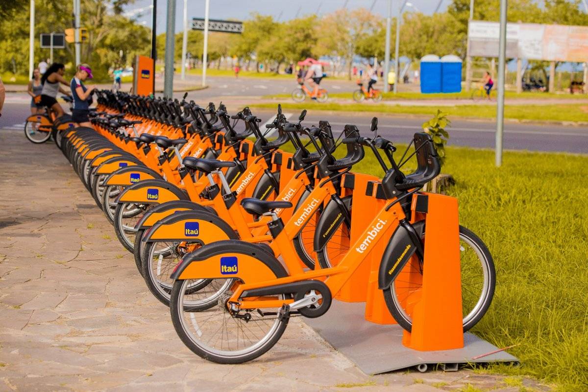 Estação de bicicletas compartilhadas